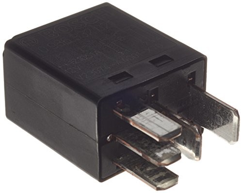 Bosch 0986332021 mini przekaźnik 12 V 40 A, IP5K4, temperatura robocza od -40°C do 125°C, przekaźnik zmienny, 5-pinowy przekaźnik 0986332021