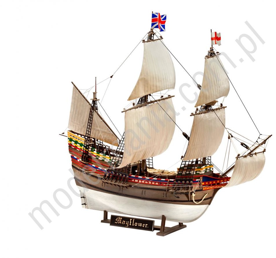 Revell Galeon Mayflower - jubileusz 400 lat (z farbami) 05684