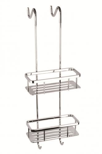 Bemeta CYTRO półeczka wisząca pod prysznic podwójna 25 x 70 cm chrom połysk 146208422 146208422