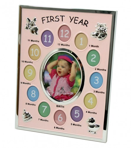 Ramka roczek 13 zdjęć różowa CK-616 RCK616P