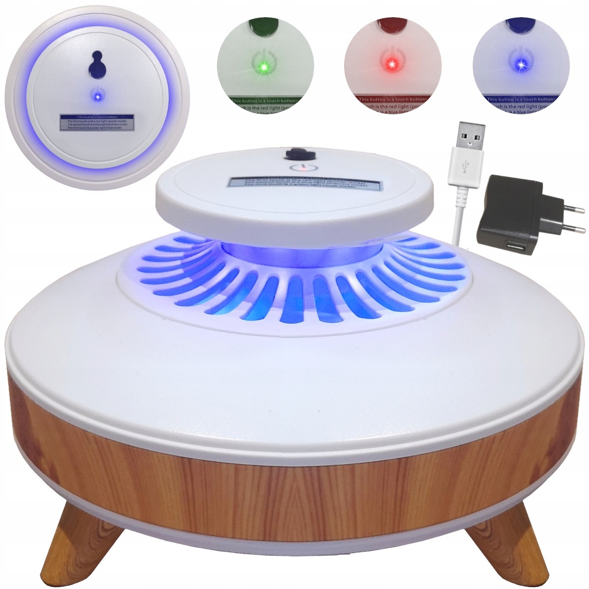 Duża Smart Pułapka lampa owadobójcza Komary 120m2