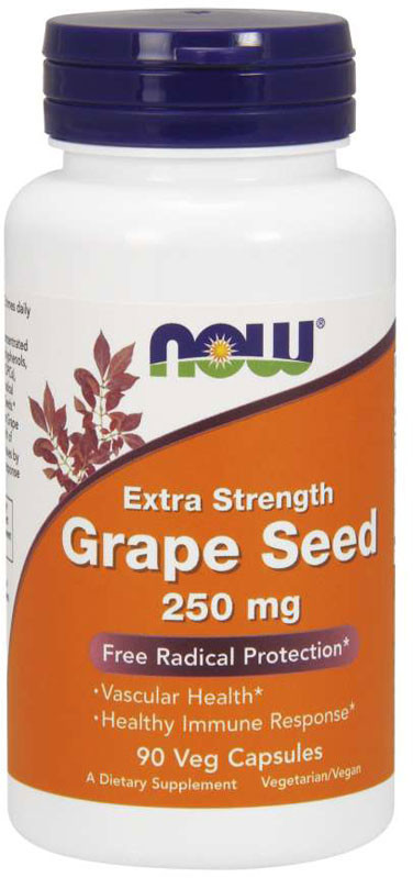NOW FOODS NOW Extra Strength Grape Seed 250mg 90vegcaps