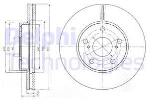 Delphi Tarcza hamulcowa BG4234C BG4234C