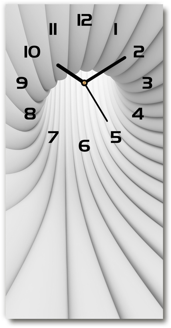 Zegar ścienny cichy Abstrakcja tunel