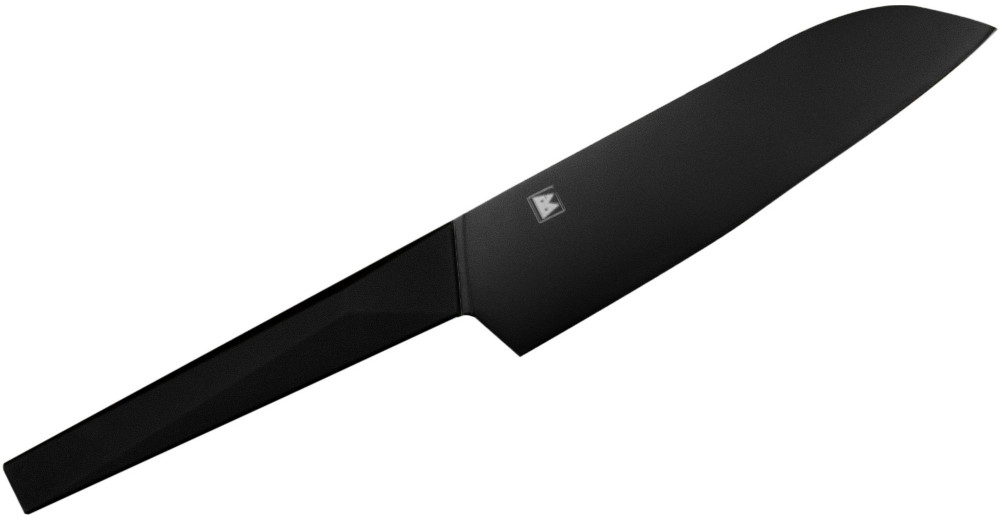 Satake Blake 17 Cm Czarny Nóż Santoku Ze Stali Nierdzewnej