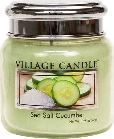 NoName świeca zapachowa Sea Salt Cucumber 7 cm wosk jasnozielony twm_937185