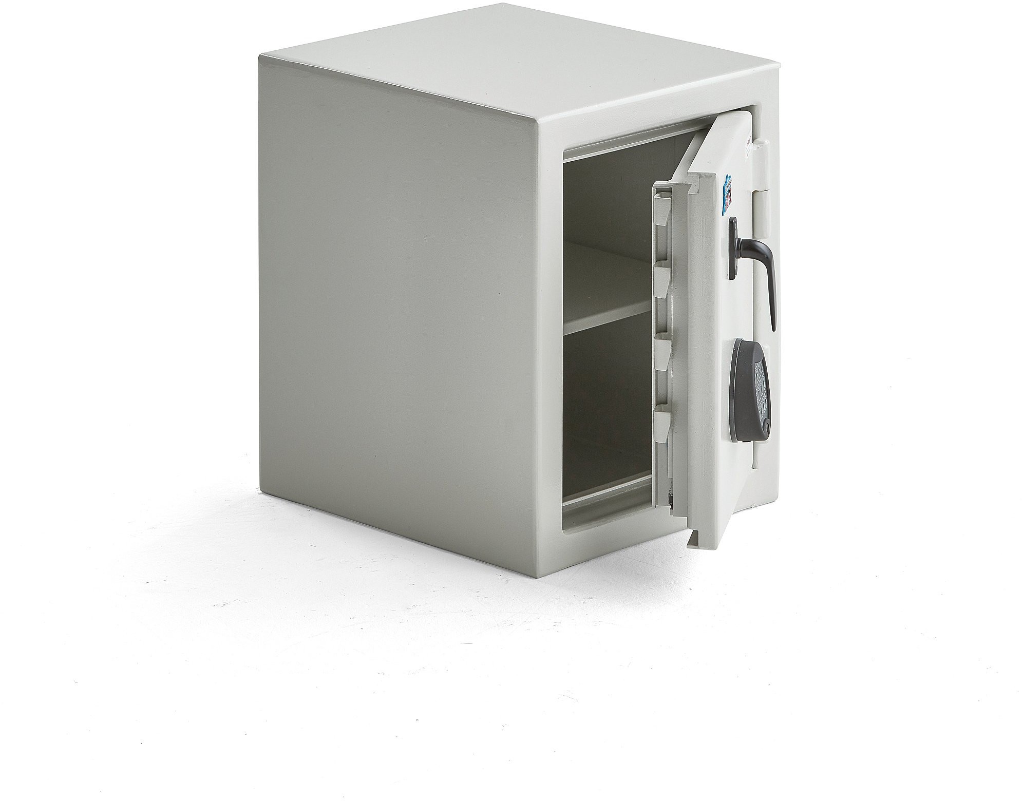 AJ Produkty Szafa bezpieczeństwa CONTAIN, zamek elektroniczny, 450x350x400 mm, biały