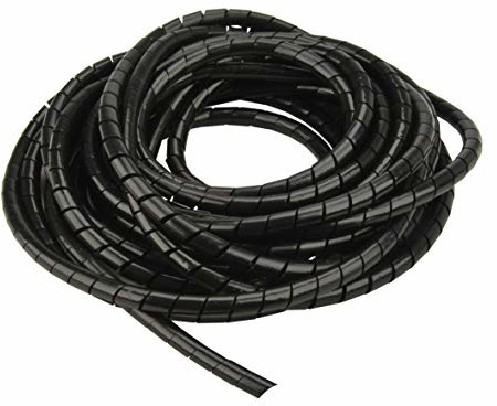 Unitec wąż spiralny 6 mm 10 m czarny (30198)