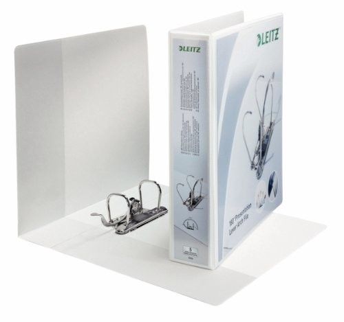Leitz 42260001 segregator zewnętrzny 180 °, z kieszeniami, A4, wąski, biały 42260001
