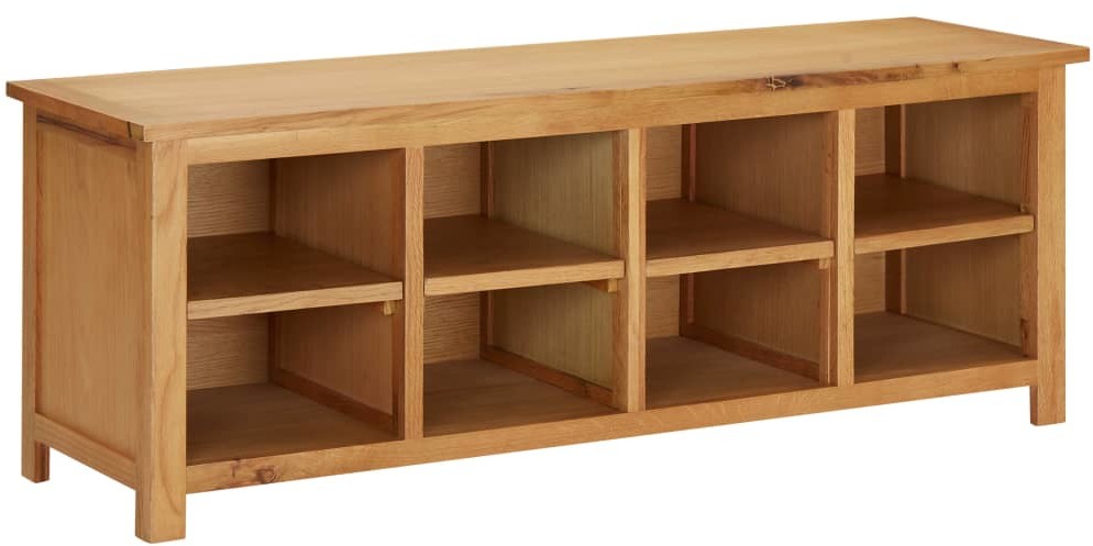 vidaXL Półka na buty, 114x37x45 cm, lite drewno dębowe