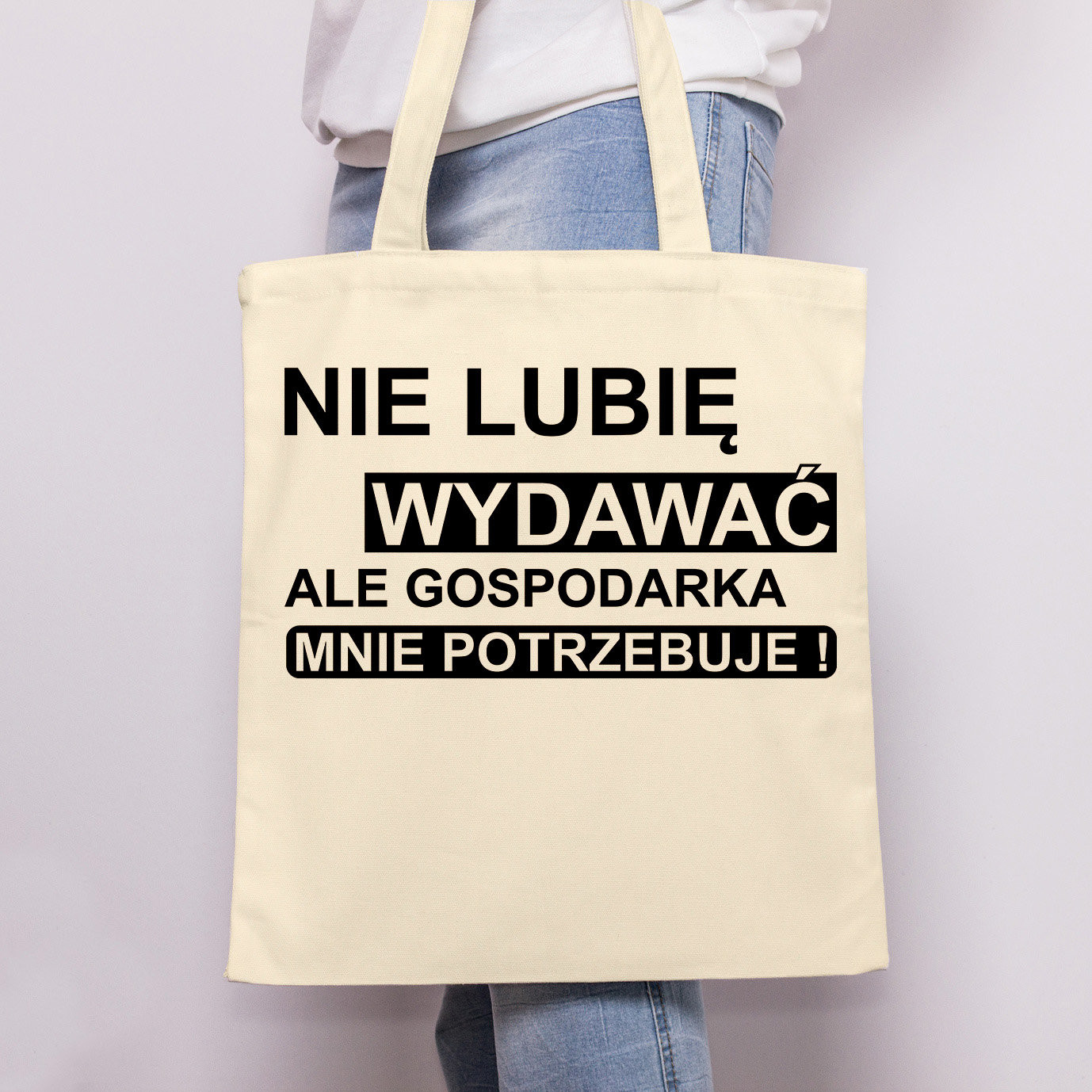 Poczpol Nie lubię wydawać- torba bawełniana PRZPOC-0-1043