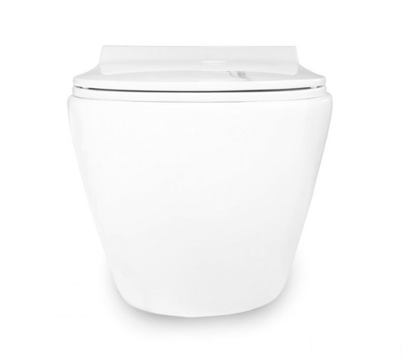 Rea Miska WC podwieszana bezrantowa z deską slim Carlo Mini Rimless C1256) __DODATKOWE_5%_RABATU_NA_KOD_ 5