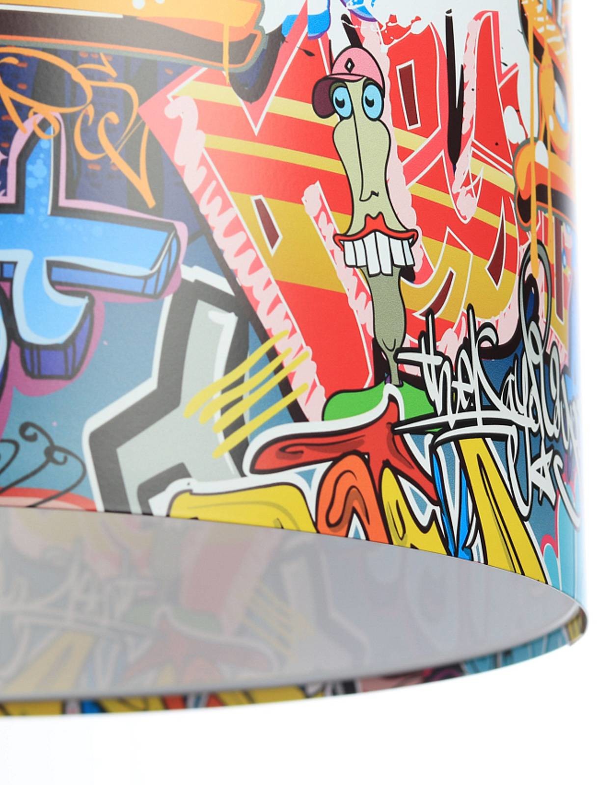 EULUNA Lampa wisząca Graffiti z kolorowym nadrukiem foto