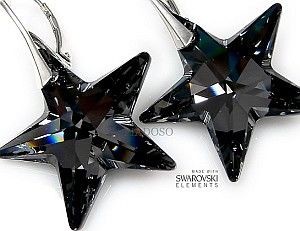 Swarovski JEDYNE NA ŚWIECIE! kolczyki NIGHT STAR