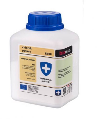 Chlorek potasu KCl sól potasowa kwasu solnego potassium chloride 500g BIOMUS