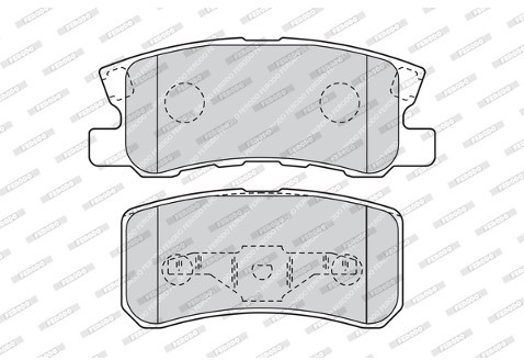 FERODO (FEDERAL-MOGUL) Zestaw klocków hamulcowych, hamulce tarczowe (FEDERAL-MOGUL) FDB1604