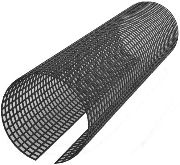 Siatka do rynny przeciw liściom UV 2 mb PL1502.RYN125