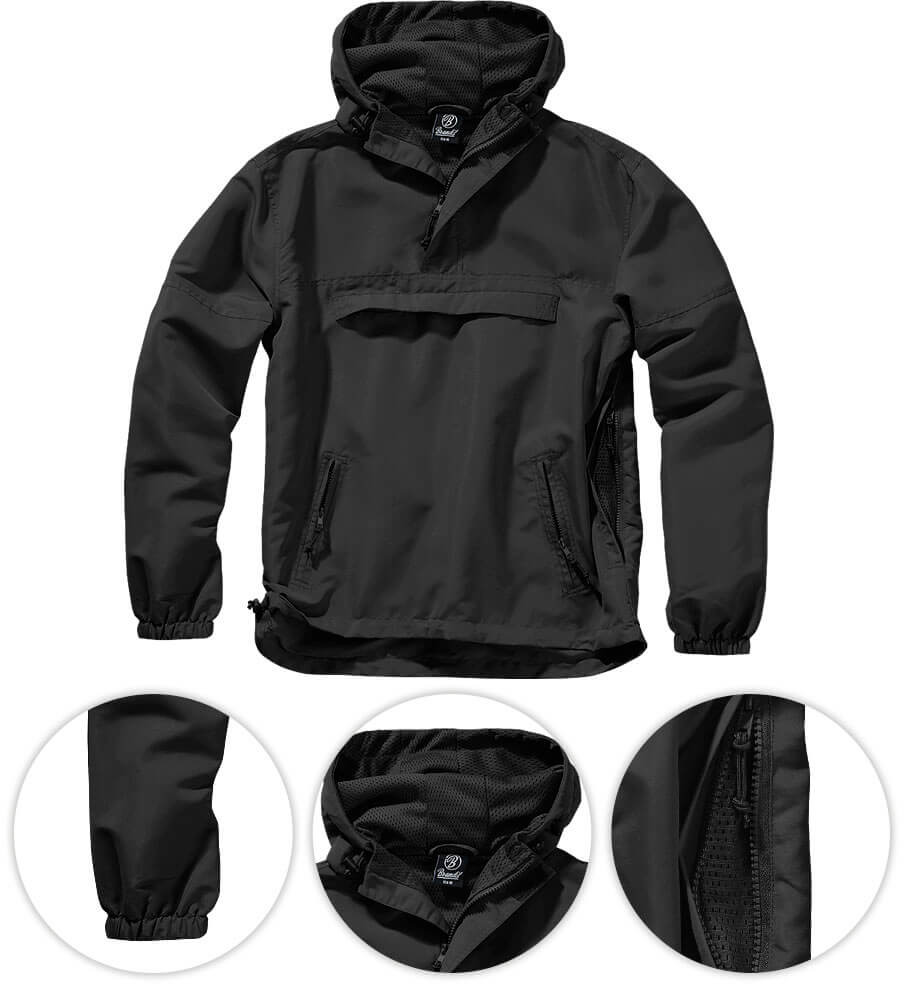Brandit Kurtka Kangurka Summer Windbreaker Czarna 3162.2/5XL