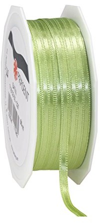 Unbekannt Present taśma do pakowania prezentów, poliester, pistacja-zielony, 50 m x 3 mm 7172515-331