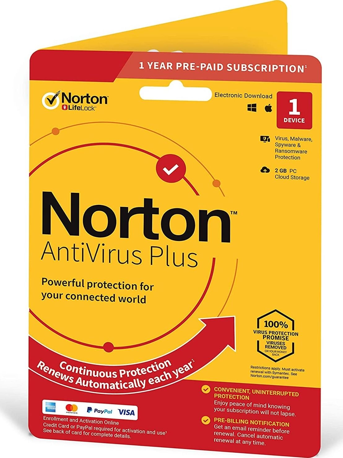 Symantec ANTIVIRUS PLUS 2GB PL 1 USER 1 DEVICE