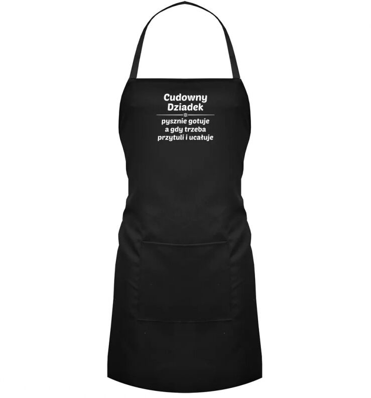 Koszulkowy Cudowny dziadek - fartuch z nadrukiem 12381