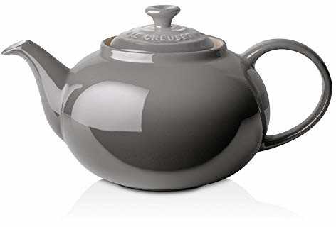 Le Creuset klasyczny dzbanek do herbaty, okrągły, 1,3 litra, kamionka, Flint