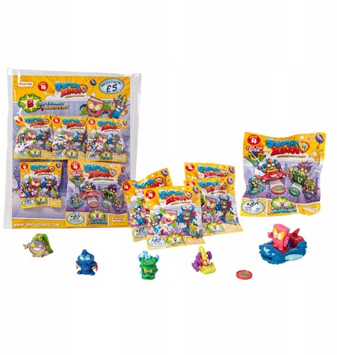 Super Zings 4 Mega Paczka 5 Figurek + Blasterjet