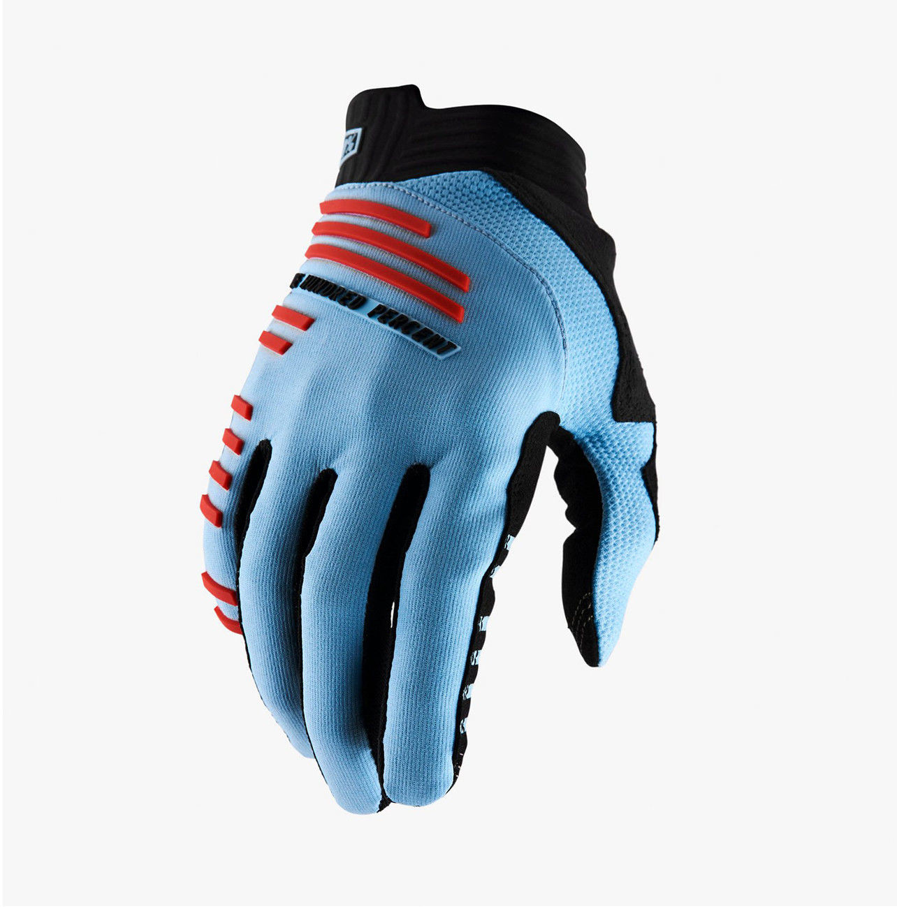 Bike rękawice 100% R-Core light blue/fluo red 0841269156110