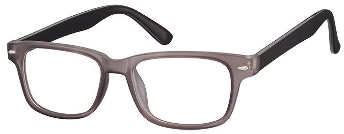 Sunoptic Okulary Zerówki klasyczne oprawki CP156D szaro-czarne CP156D