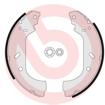 BREMBO Zestaw szczęk hamulcowych S 23 517