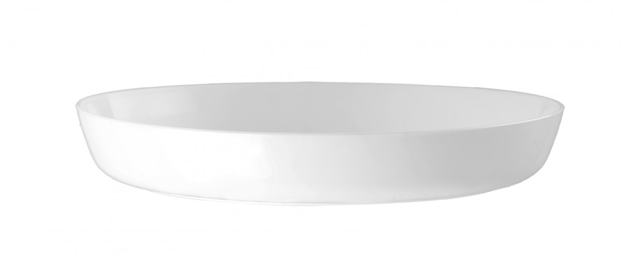 Galicja Podstawka plastikowa Crystal 17 cm biała
