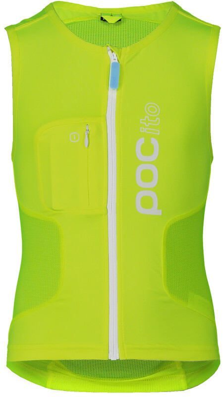 POC POCito VPD Air Kamizelka z ochraniaczami Dzieci, fluorescent yellow/green S 2021 Ochraniacze pleców PC200248234SML1