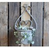 Chic Antique Osłonka Ścienna Metalowa Szara 65553-00
