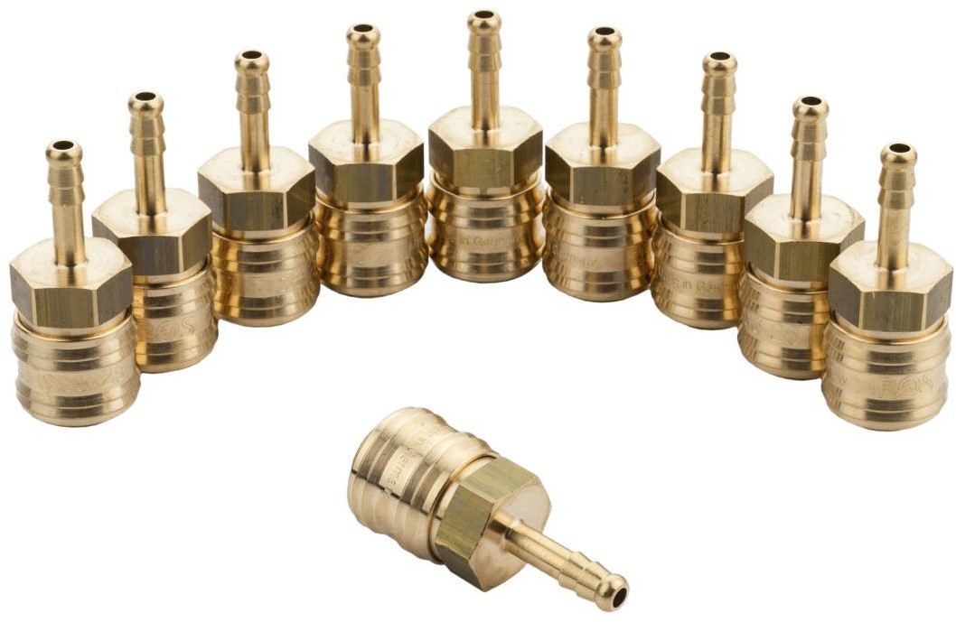 RQS Szybkozłączka z nyplem na wąż 6mm typ 26 Rectus - 10 sztuk
