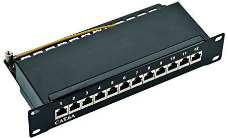 LogiLink Professional Cat.6 A (500 MHz) Patch Panel, czarny NP0052B