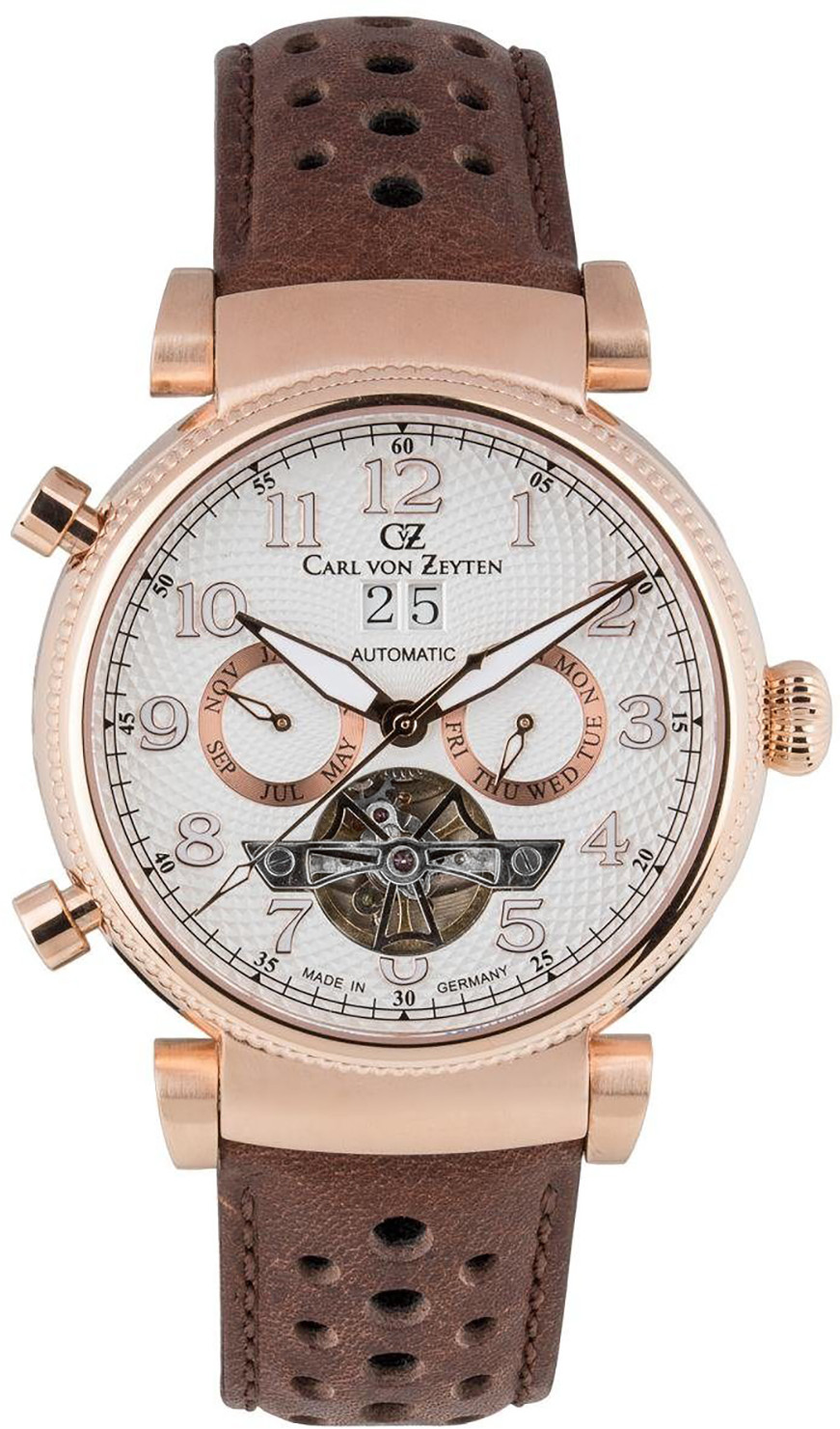 Carl von Zeyten Zegarek CVZ0075RWHS Ruhestein Automatic Open Heart -