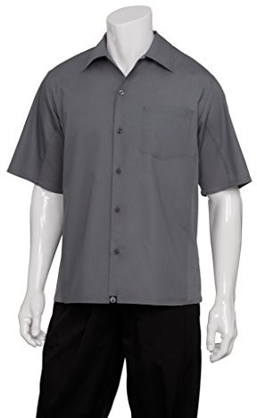 Colour by Chef Works Unisex kobiety mężczyźni Chef Works Cool Shirt pracy Outfit Top Tee New szefów Vent, XL, szary CSMV