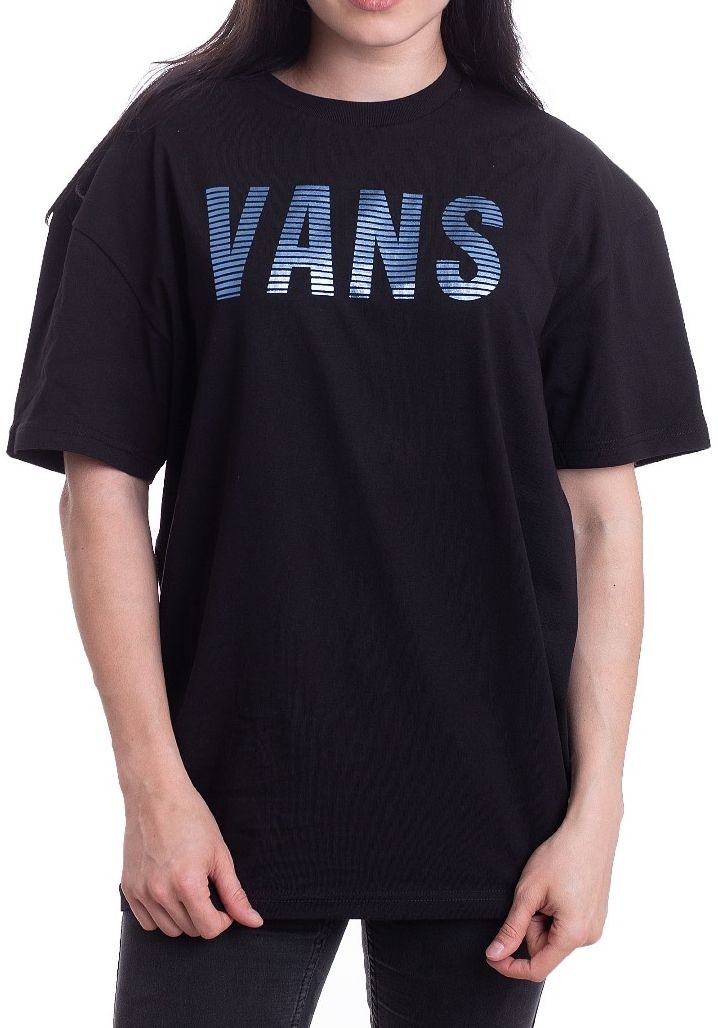 Vans t-shirt damskie EMEA GLEAM OVERSIZED Black