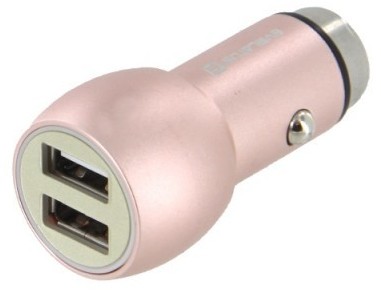 Evelatus Ładowarka samochodowa Evelatus ECC01 2xUSB Różowa A647-942EE_20180925102801