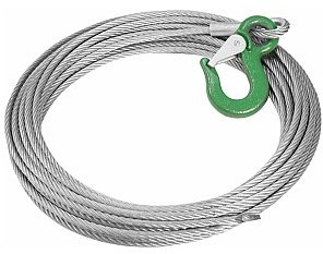 ACCESSORY ACCESSORY Lina stalowa z hakiem Steelrope 8mm szer. Zacisk 60304202