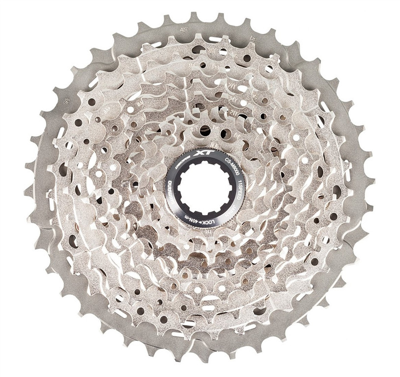 SHIMANO Kaseta Deore XT CS-M8000 srebrny / Ilość biegów: 11 / Stopniowanie: 11-40 ICSM8000140