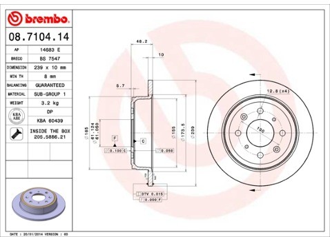 BREMBO 08.7104.14