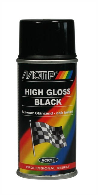 Motip Lakier Akrylowy Czarny Połysk 150ml