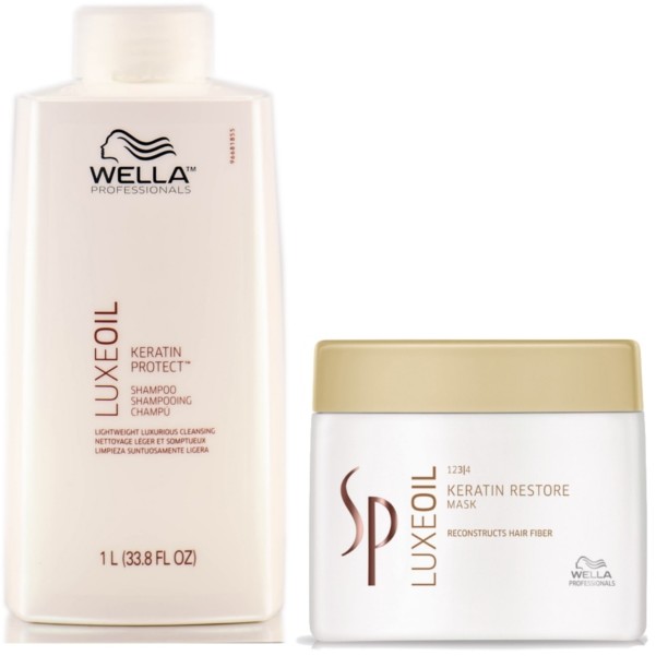 Wella Sp Luxe Oil Szampon 1000 ML + Maska 400 ML