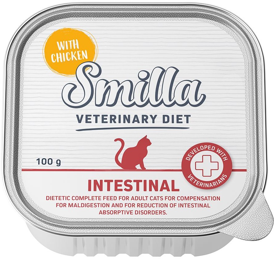 Smilla Veterinary Diet Intestinal kurczak 8 x 100 g