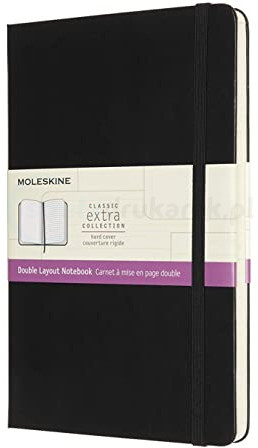Moleskine Notes Czarny L Twarda Oprawa Gładki / Linia | OSZCZĘDZAJ DO 80% - ZADZWOŃ! PROMOCJA! MOSK-L-BLK-DOUBLE