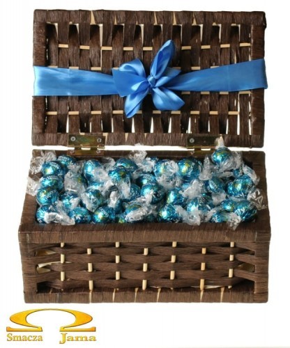 Lindt Brązowy kuferek pralinek słony karmel Lindor 1kg D3FE-521F2