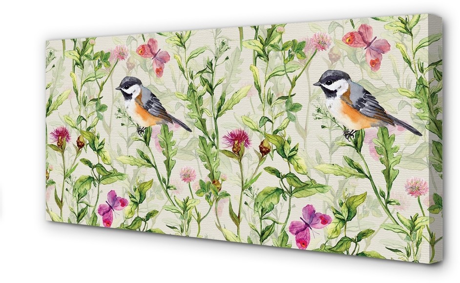 PL Tulup Obrazy na płótnie Ptak w trawie 100x50cm