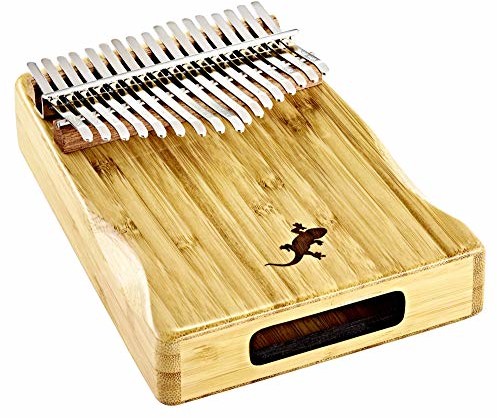 Ortega Guitars ORTEGA Lizard Series Kalimba 17 języków C Dur - bambus + etui Deluxe, woreczek materiałowy, młotek do strojenia, ściereczka do polerowania (OKB2) OKB2