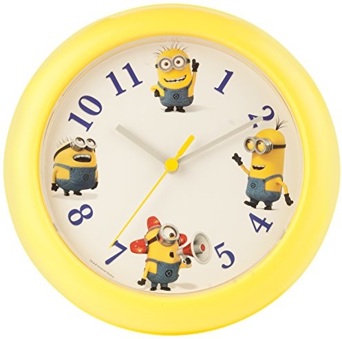 Joy Toy Minions Zegar ścienny z tworzywa sztucznego Żółty 93182 MNS82